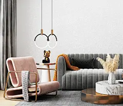 慕森 北欧风仿硅藻泥白色灰色壁纸 现代简约素色卧室客厅背景墙纸-tmall.com天猫_3319666484