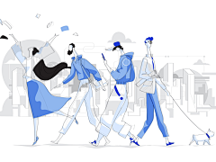 莫莫n_n采集到扁平插画