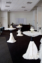 High top tables for a cocktail reception.  www.twaphoto.com #chicagolandweddings.: 