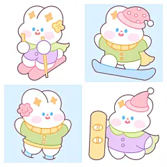 【星光兔】冬日去玩一次滑雪吧！