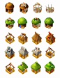 Tropical construction :         Here are some of the many game assets I created for a free-to-play tropical island game, My Tribe, during my time at Big Fish circa ...