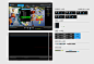 黑色风格手机视频播放界面UI元素