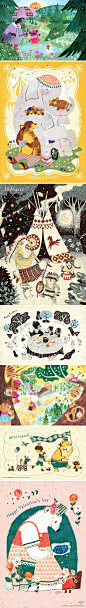 #森女绘画本子#来自日本儿童插画师minty的童话绘本，温馨~~http://t.cn/Rv7U66h