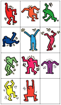 Keith Allen Haring（1958年5月4日 -  1990年2月16日）是美国艺术家和社会活动家，他的作品通过表达出生，死亡，性欲和战争的概念，回应了1980年代的纽约市街头文化。 Haring的工作经常是政治上的[2]，他的图像已经成为20世纪被广泛认可的视觉语言[3]：