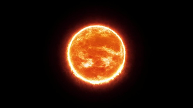 太空中的太阳