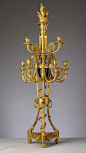 鎏金珐琅烛台，法国，约1787年