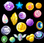 falsh 游戏 各种 金币 银币 宝石 钻石 七彩石 源文件素材-淘宝网