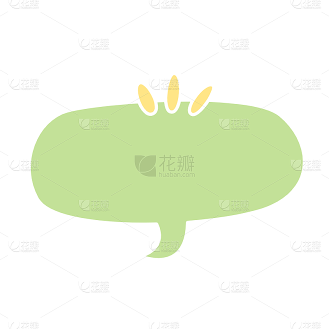 卡通-二月你好专题贴纸-气泡框2