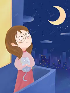 治愈系场景插画 创意素材
