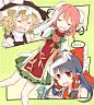 #茨木华扇##雾雨魔理沙##博丽灵梦#--hakurei-reimu-ibaraki-kasen-kirisame-marisa-and-kochiya-sanae-touhou-drawn-by-misha-hoongju--fb232605283ba917d727f2273cf081e9