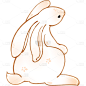 手绘-中秋节兔子元素3
