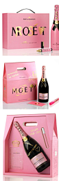 Moet Rose packaging encouraging customers to add their personal touch.