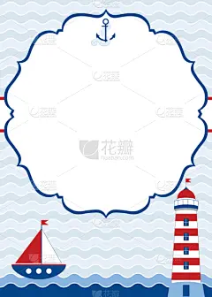 船,贺卡,男孩,白色,华丽的,红色,请柬,绳子,航海,淋浴