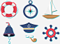 航海图标矢量图标 航海素材 航海 指南针 铃铛 救生圈 船舵 漂流瓶 png免抠图片 设计素材 88icon图标免费下载