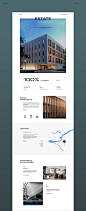 real estate Webdesign interaction minimal Web ux/ui