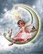 The angel on the moon by CindysArt