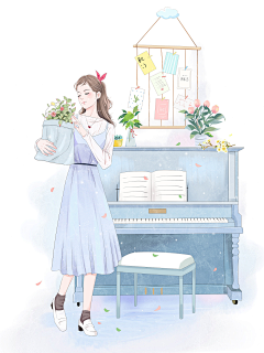 浮生晔落采集到手绘