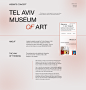 art concept ux/ui Web Design  Website Exhibition  gallery museum