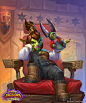 Hearthstone - Kizi Copperclip, rafael zanchetin : Art made for Hearthstone for the Great Dalaran Heist - Rise of Shadows set. 
© 2018 Blizzard Entertainment