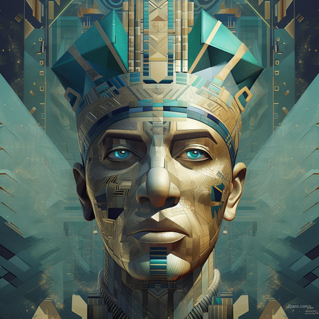 Ai prompts player visualz trending epic and amazing matrix 3d cubism