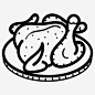 烤鸡熟鸡家禽 标志 UI图标 设计图片 免费下载 页面网页 平面电商 创意素材