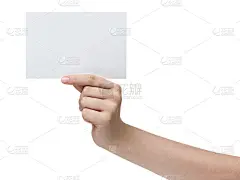 少女手握纸纸
