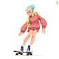 skater girl, Gop Gap
