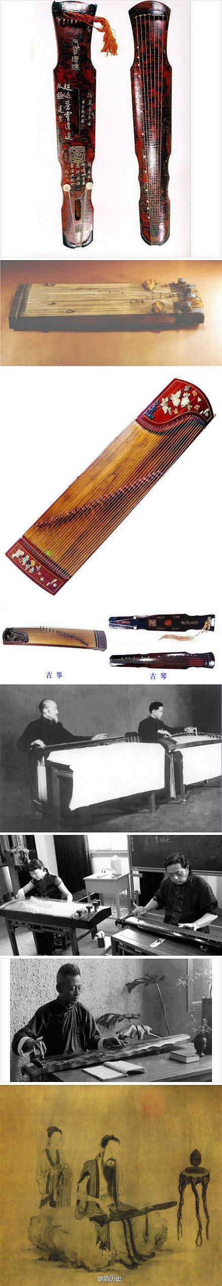 #古琴、古筝、瑟之别#古琴，又名七弦琴，“一弦属土为宫。二弦属金为商。三弦属木为角。四弦属火为徵。五弦属水为羽。后文王和和武王各加一弦，共有七 ...