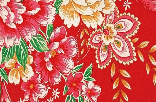 大红碎花