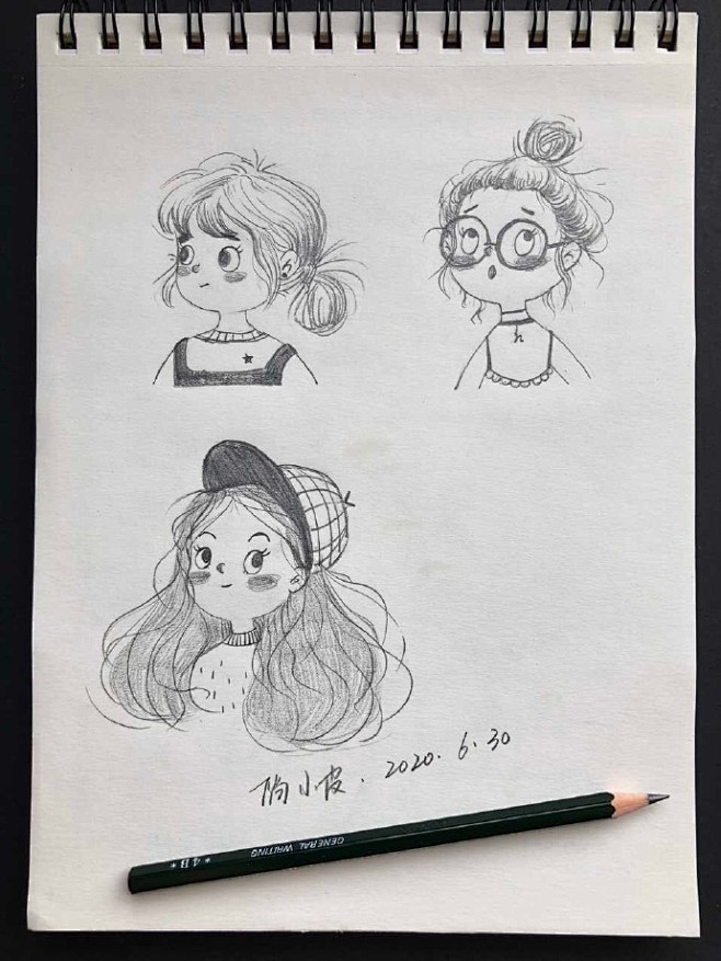速写人物系列～ by@Iam-俏小皮 
...