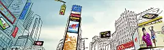 手绘,城市,街道,建筑,广告,海报banner,卡通,童趣图库,png图片,网,图片素材,背景素材,2679034@飞天胖虎