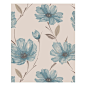 Graham & Brown Spirit Teal : See this and similar Graham & Brown wallpaper - A beautiful hand painted large scale floral trail on a shimmering mica background with metallic highlights.