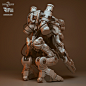 Shadow Warrior 2 - Cybertalon, Pawel "Levus3D" Jaruga : Enemy character from Shadow Warrior 2. Concept art by Pawel Swiezak, art direction by Pawel Libiszewski. <br/>This one was one of my favorites jobs for SW2. <br/>Rendered with O