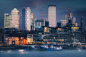 architecture city cityscape foggy London Moody