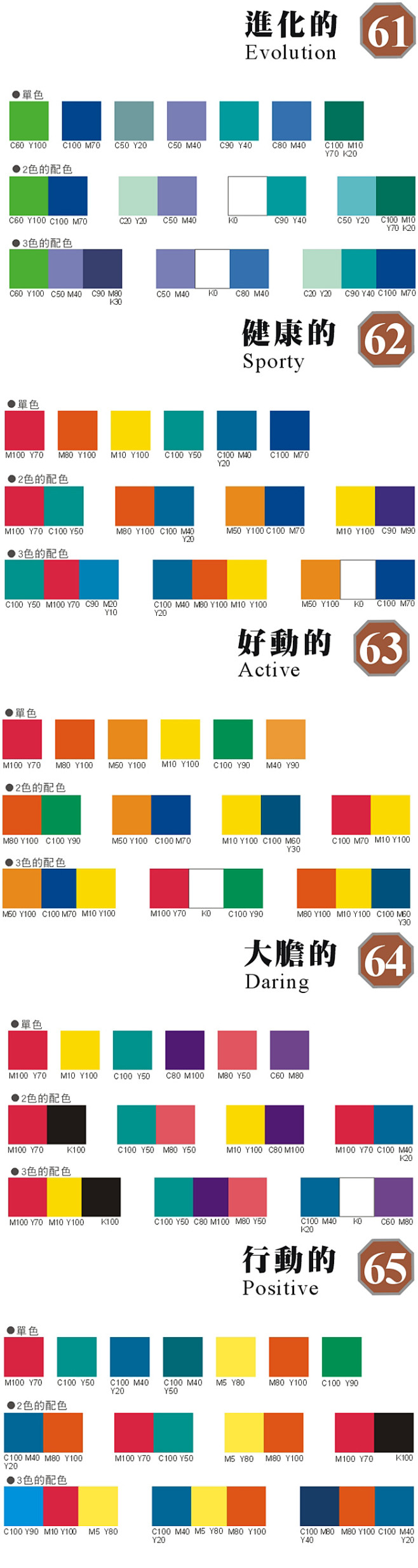 配色分类字典