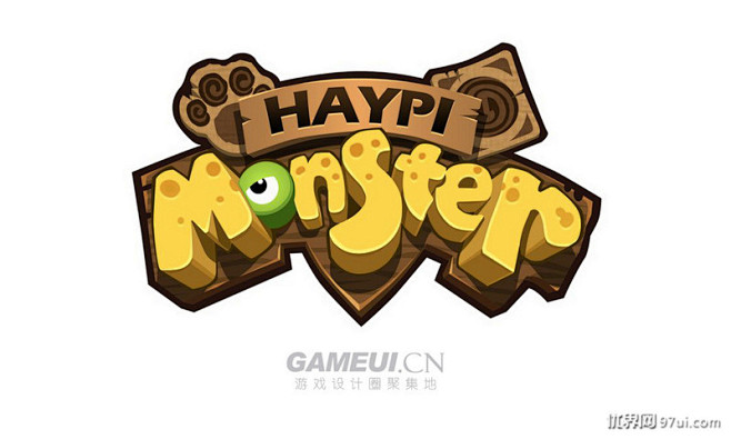 Monster-英文游戏logo————...