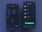 Block chain design icon ux ui app