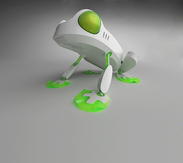 工业设计#仿生青蛙设计的个性u盘.青蛙.