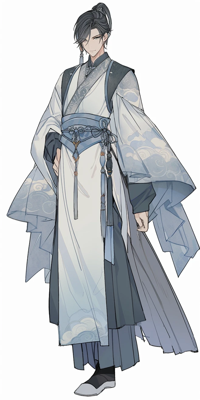 AI武侠游戏角色设定素材 国风人物服装插画设计参考 影视概念设计-淘宝网-花瓣网
