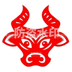 牛年剪纸窗花矢量超精细  - 源文件下载【酷图网】牛,牛头,剪纸,窗花,牛年剪纸,logo,徽标,手工课,工艺,学生,十二生肖,属牛,水牛,属相