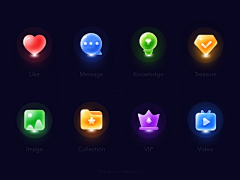 黑ぉ白采集到icon
