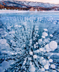 有一种美，叫冬天的贝加尔湖！结冰的贝加尔湖，来自大自然的馈赠❤️❤️