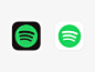 Spotify的亮/暗应用程序图标