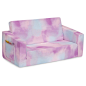 Amazon.com: Delta Children Cozee Flip-Out Sofa - 2-in-1 Convertible Sofa to Lounger for Kids, Pink Tie Dye : Home & Kitchen