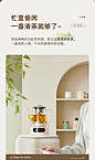 大宇养生壶全自动上水煮茶器炉喷淋式家用烧水蒸汽煮泡花茶一体机-tmall.com天猫
