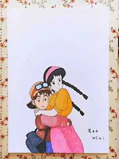 宫崎骏动漫人物马克笔手绘图片 风之谷,龙猫,千与千寻,魔女人物动漫手绘_www.youyix.com