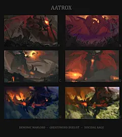 [基础搬运]新版暗裔剑魔原画创作过程(小帅哥画师：Victor Maury) NGA玩家社区