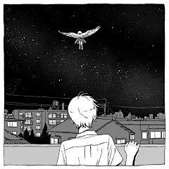 插画师k_z_i_t_的一组黑白色调故事插画 ​​​​