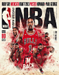 Rivista Ufficiale NBA :::: Derrick Rose "I'm Back" : We developed the cover artwork and the editorial images for the issue of RIvista Ufficiale NBA about Derrick Rose. 