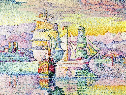 保罗·西涅克的点彩@CCI中国动漫插画 保罗·西涅克(Paul Signac, 1863-1935)， 法国新印象派(Neo ...